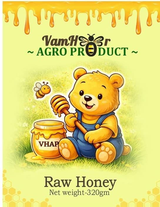 Raw Honey in Regular Bottle 320g — pour context